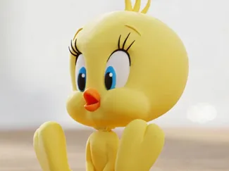 Flexi Tweety Baby Keychain