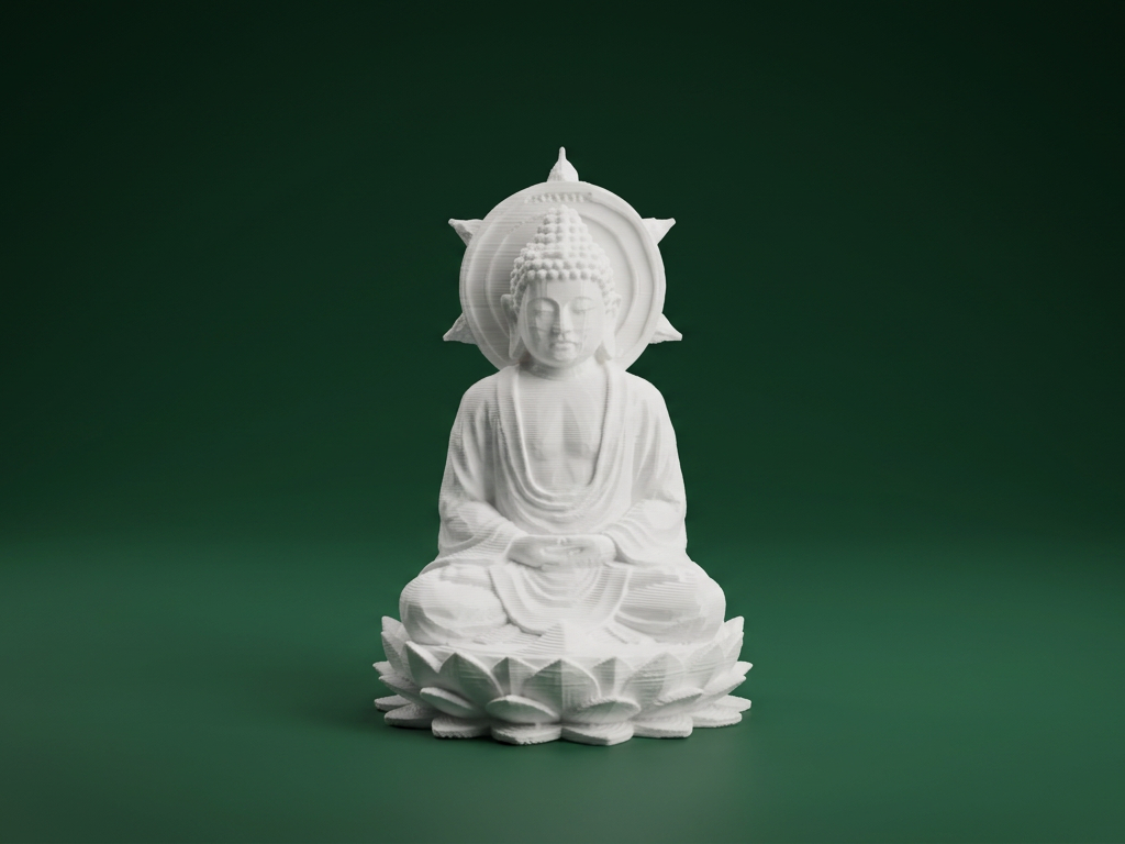 Buddha on Lotus – Meditation Figurine