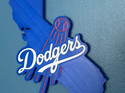 Dodgers California Baseball Sign