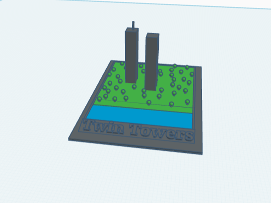 Miniatura 1 do modelo 3D twin towers