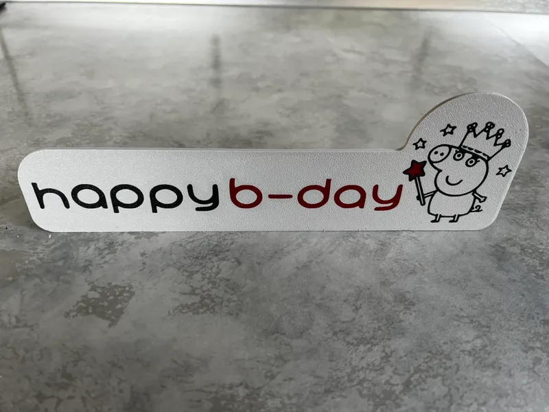 Peppa Wutz Geburtstags Schild
