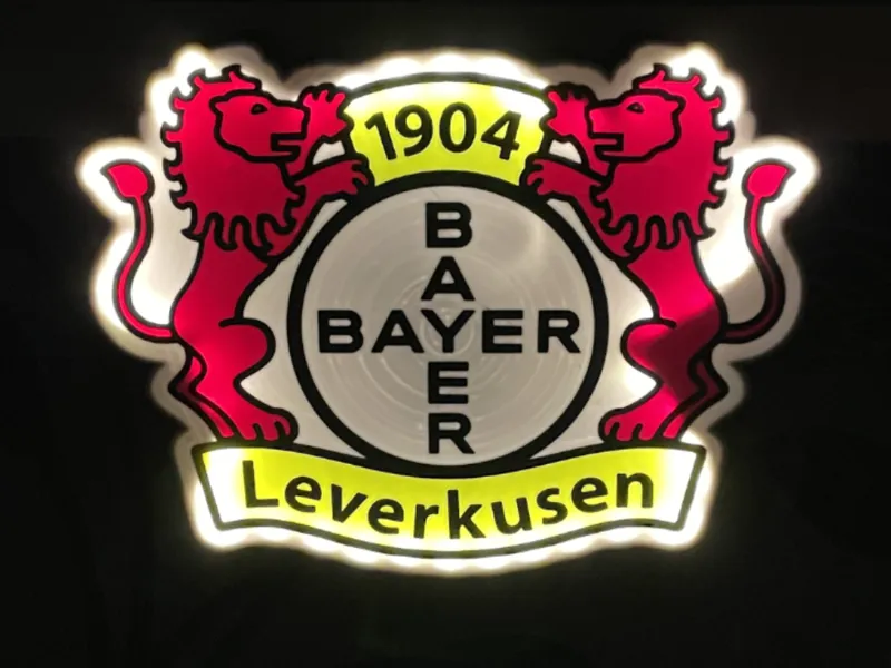 Bayer Leverkusen LED Leucht schild AMS READY