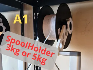 3kg or 5kg Bambu Lab A1 spool holder V2