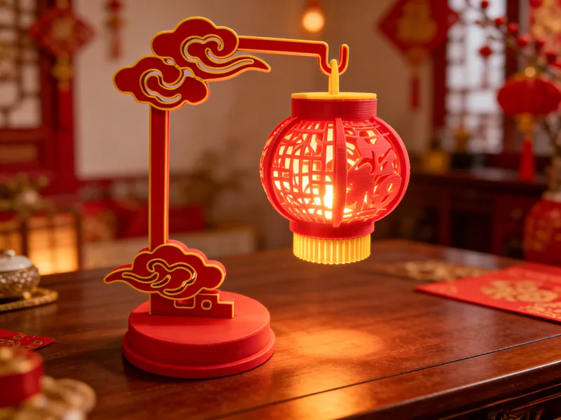 中式小灯笼 （LED 蜡烛灯）