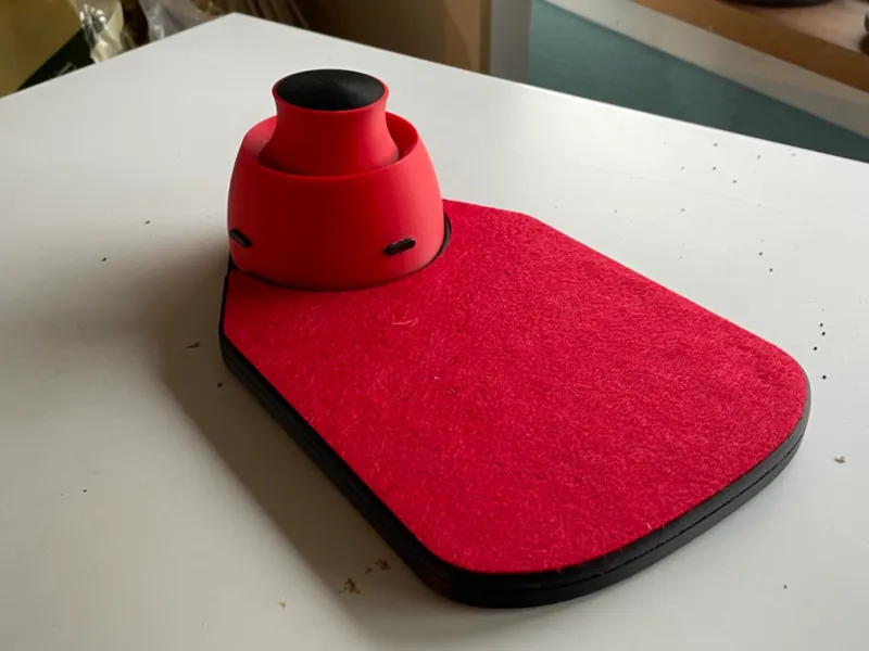 Handrest for John Crombies Hall Effect SpaceMouse