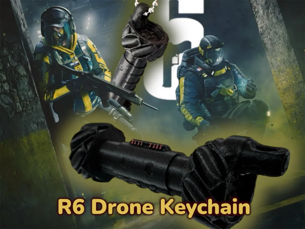 Rainbow six Drone keychain RAINBOW 6 SIEGE R6 by KebabbinoCraft ...