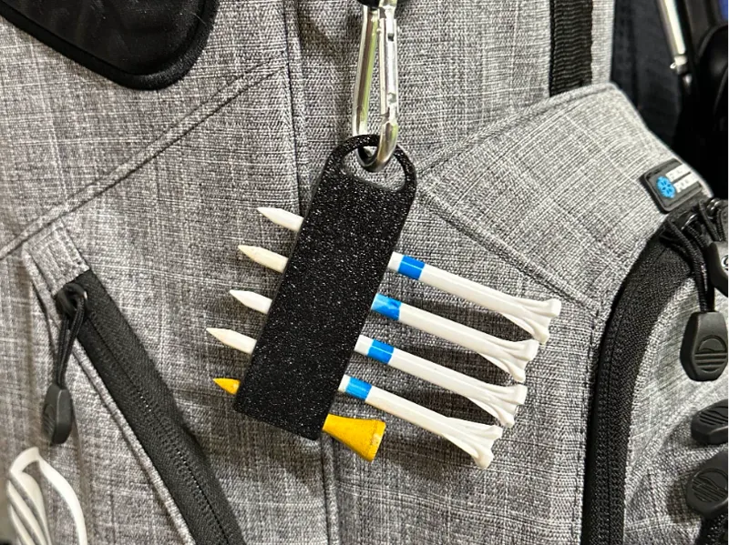 Golf Tee Holder with Loop w/CAD