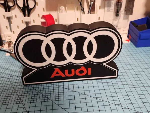 Audi Led Lightbox Perfect print 