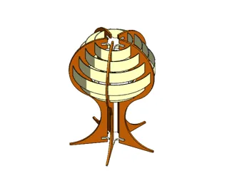 MCM Layered Lamp