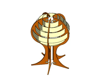 MCM Layered Lamp