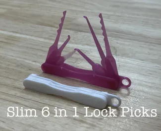 Slim 6 in 1 Toy Lock Pick