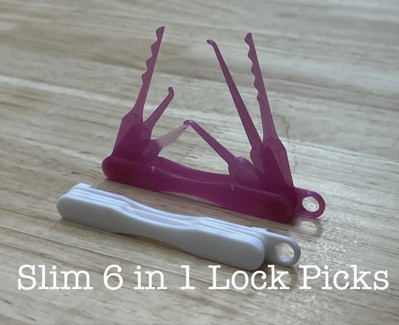 Slim 6 in 1 Toy Lock Pick