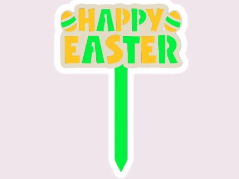 Easter stick Happy Easter
