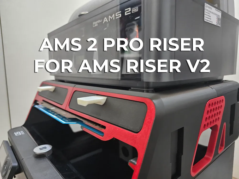 Model Riser Naik AM2 Pro Riser for AMS Riser V2 - Free 3D Print Model - MakerWorld