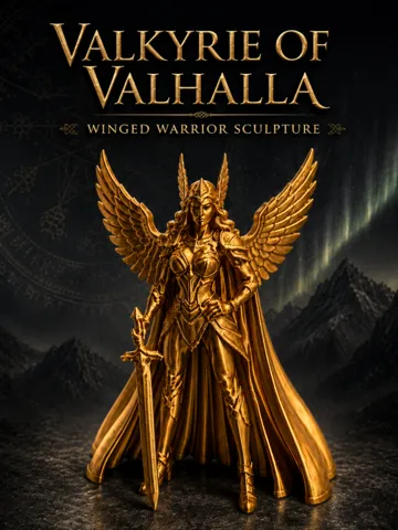 Figura decorativa: Valkyrie of Valhalla - Winged Warrior Sculpture — vista de referencia 2