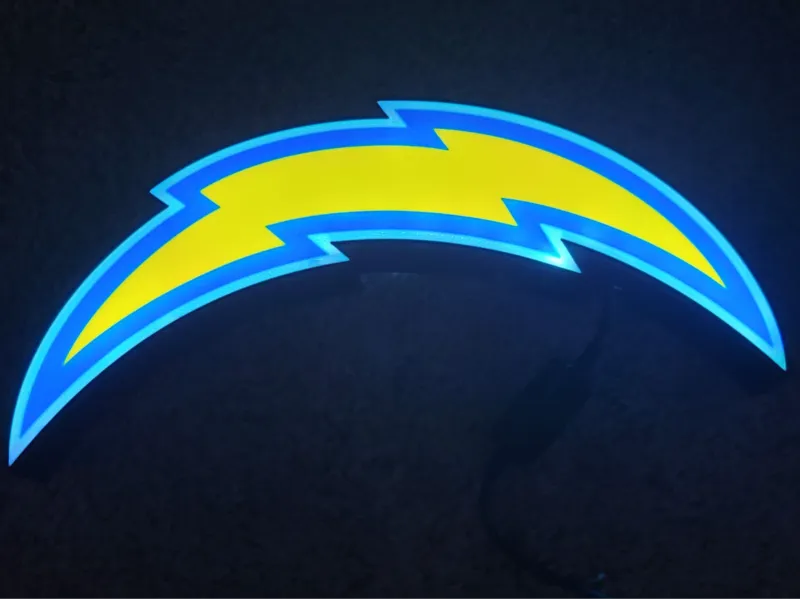 Los Angeles Chargers LED Lightbox