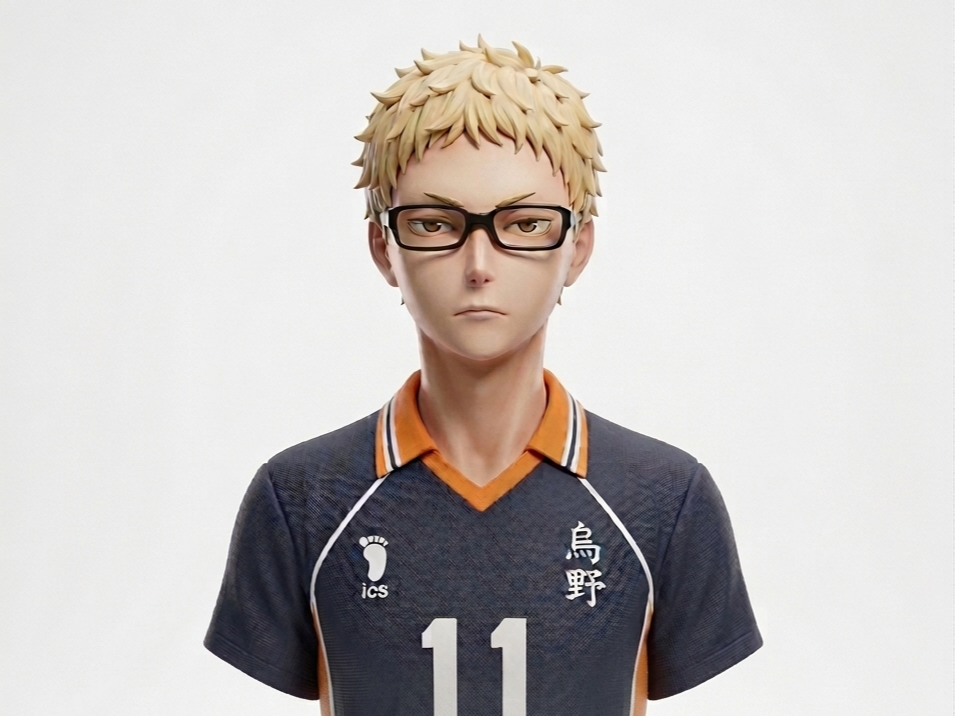 Busto Kei Tsukishima - Anime Haikyuu
