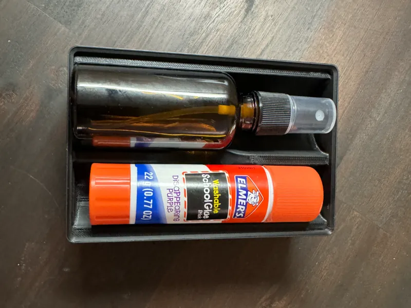 Gridfinity Glue Stick and Spray Bottle Bin