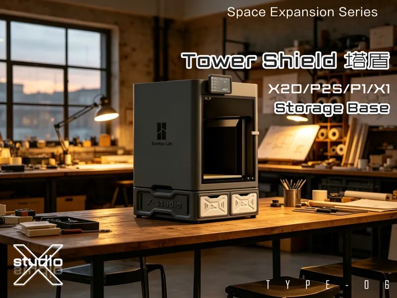 X2D/P2S/P1/X1收纳底座——空间拓展系列《Tower Shield/塔盾》