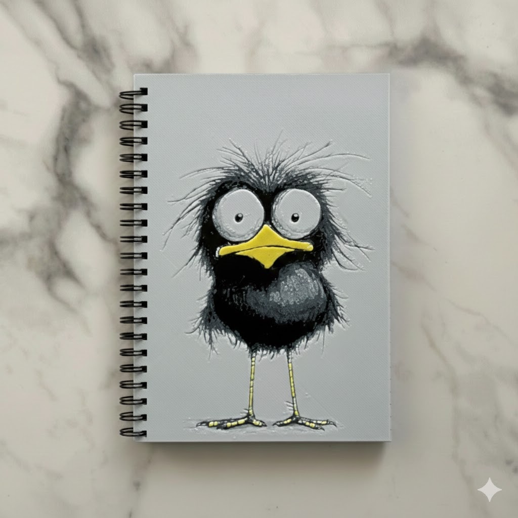 Miniatura 4 do modelo 3D Funny Bird - Block Notes Covers