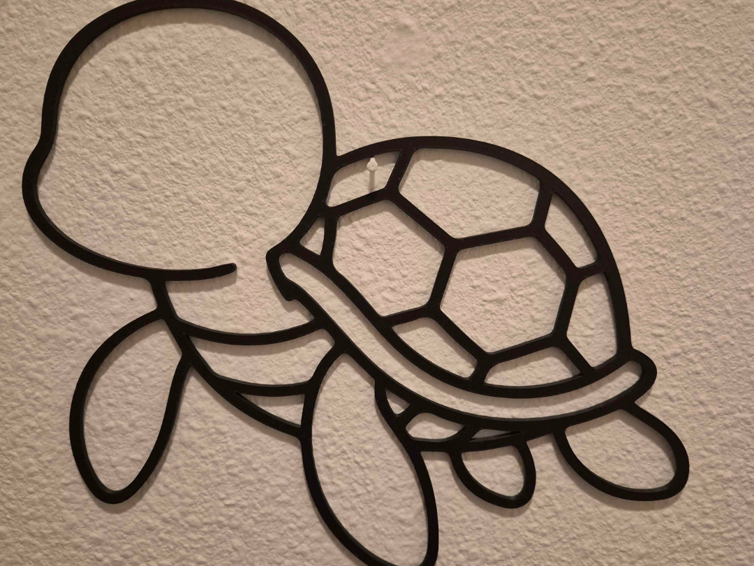 Wall-art of a turtle
