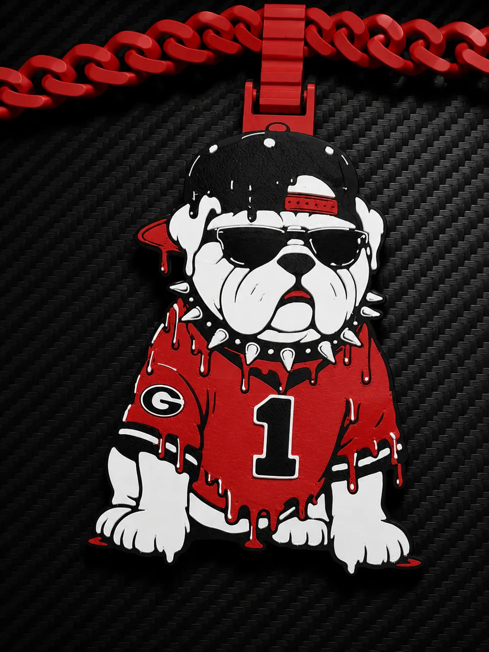 Urban Bulldog Drip Chain - Free 3D Print Model - MakerWorld