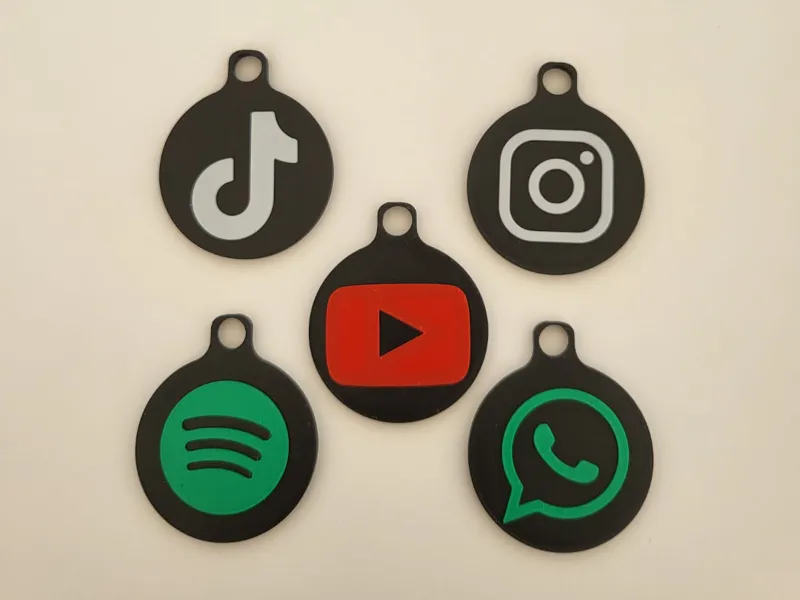 Social Media NFC Keychain