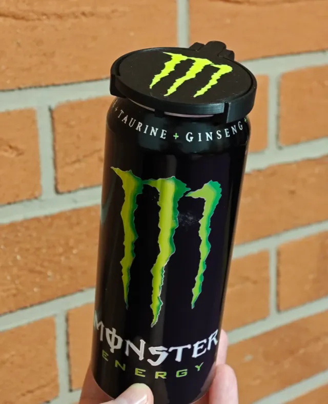 Monster can lid print in Place
