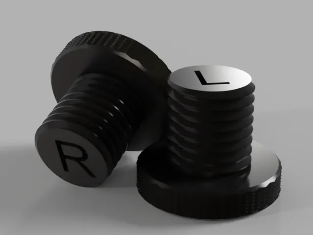 M10×1.25 Mirror Delete Thumb Screw Plugs RH and LH