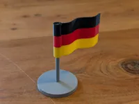 Deutschland Fahne mit Fahnenmast