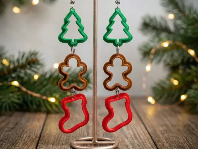 Christmas Cookie Cutter Earrings