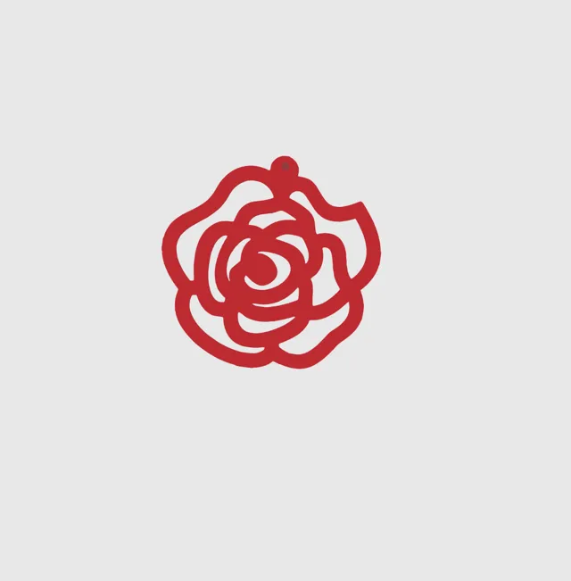 Earrings Rose Flowers
