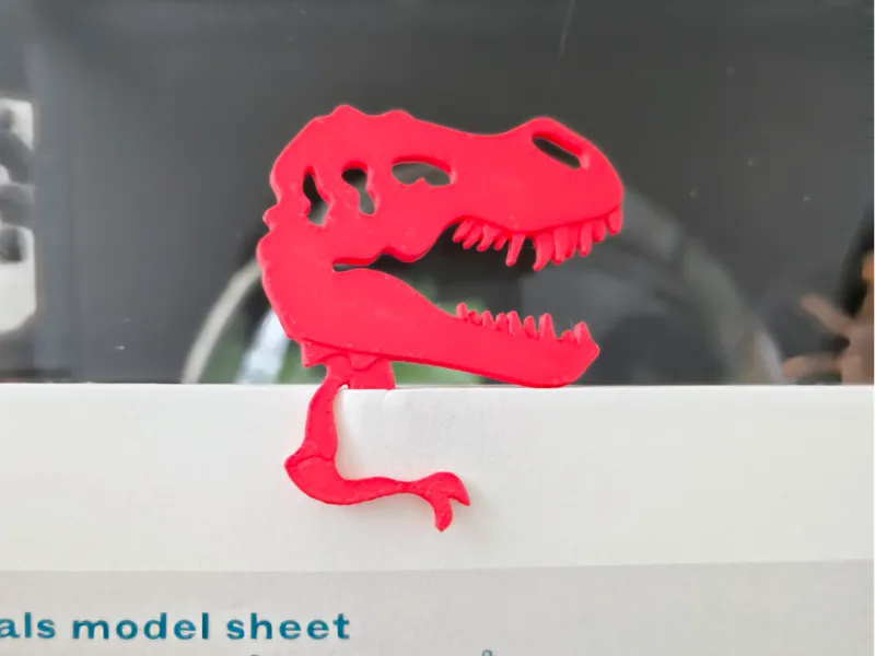 T-rex bookmark