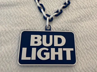 Bud Light Oversized Pendant for Chain!
