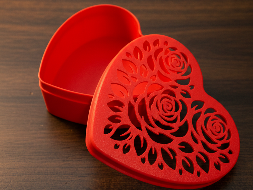 Heart Rose Gift & Jewelry Box