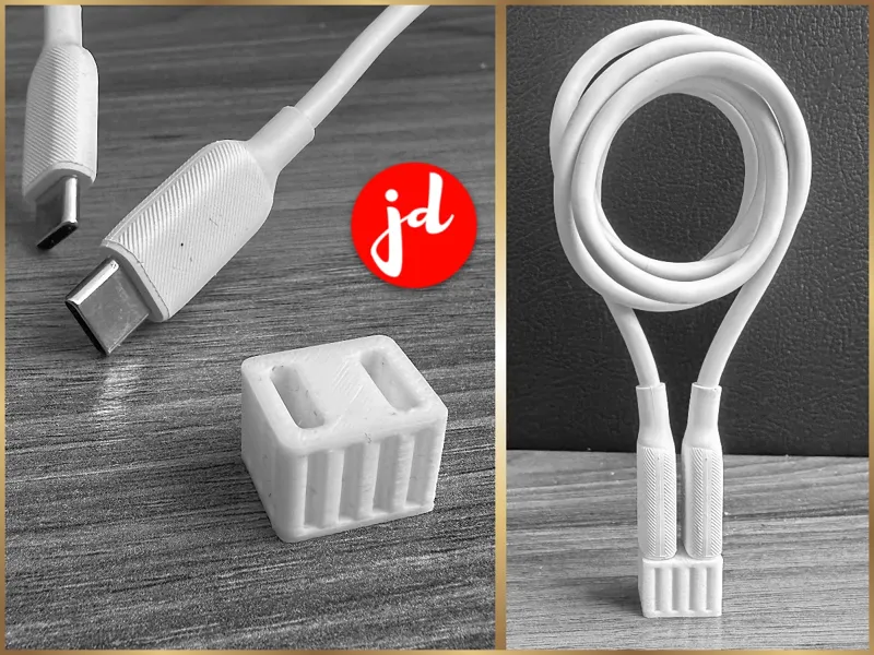 Reise USB-C Kabel Organizer mit Stecker Schutz