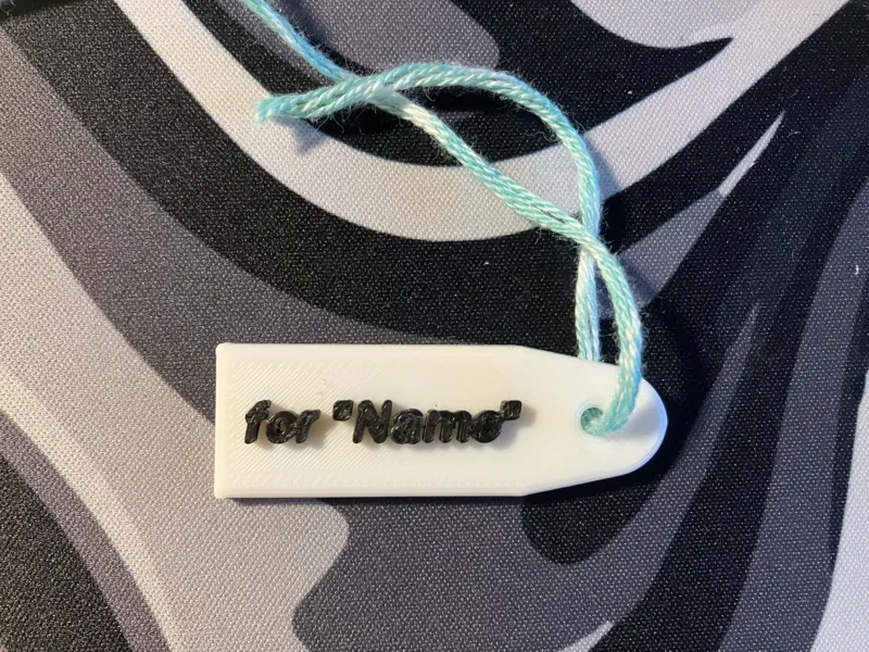 Christmas Gift Name Tag