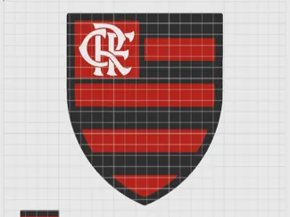 Luminaria Flamengo + base + tampa fio