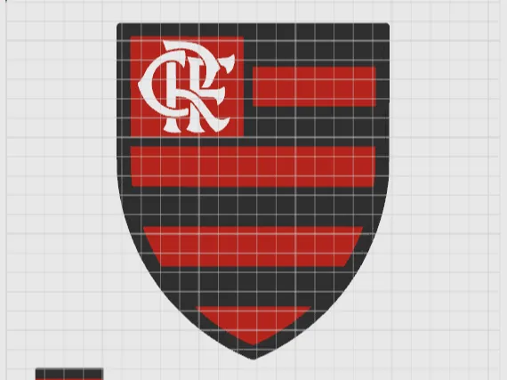 Luminaria Flamengo + base + tampa fio