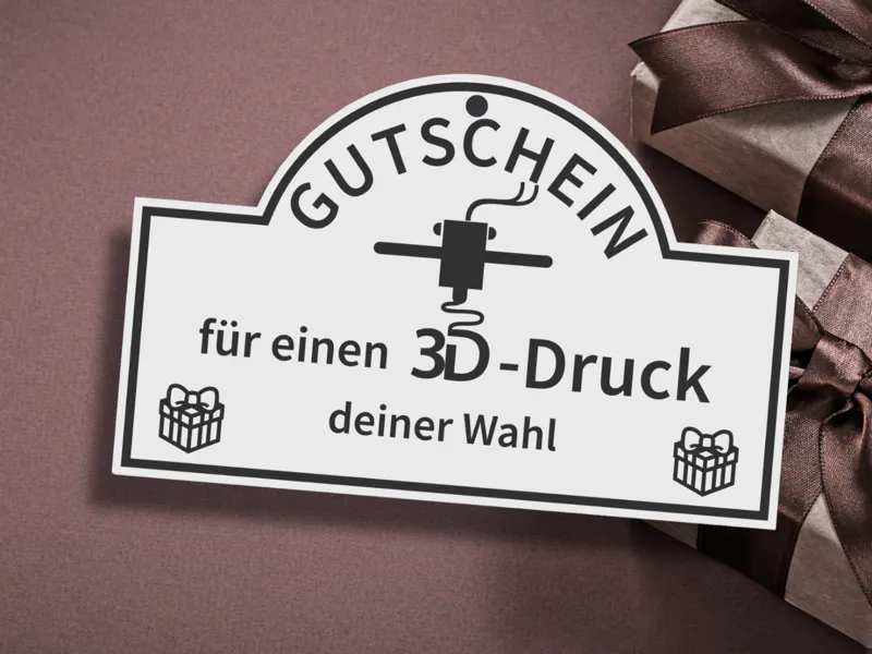 Gutschein 3D-Druck