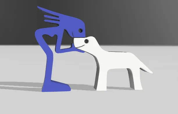 Woman and Dog