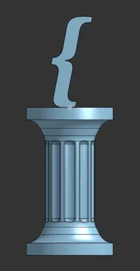 Statuette symbole du programmeur sur socle — photo 3