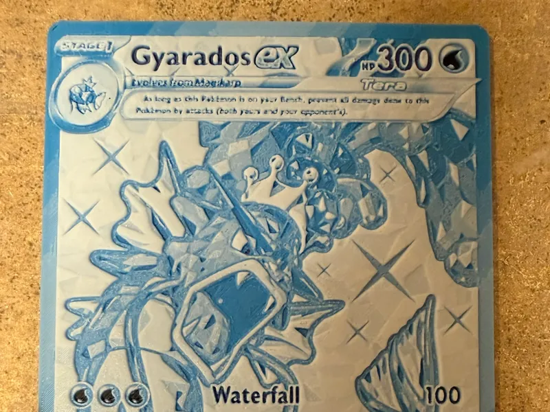 Pokemon TCG Gyarados ex SVI EN 225 Blue Fan Art