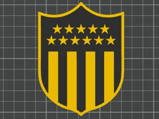 Escudo Peñarol para vaso de 1L