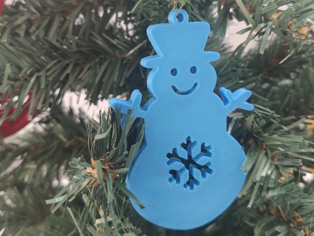 Snowmen Christmas Ornaments – 30 Minutes Print - Free 3D Print Model ...