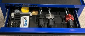 Nozzle organizer for US General Mini Toolbox