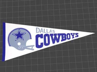 Dallas Cowboys Football Pennant Flag