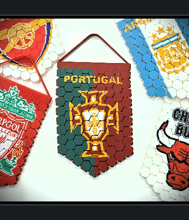 Portugal  flexible Futebol logo Flag