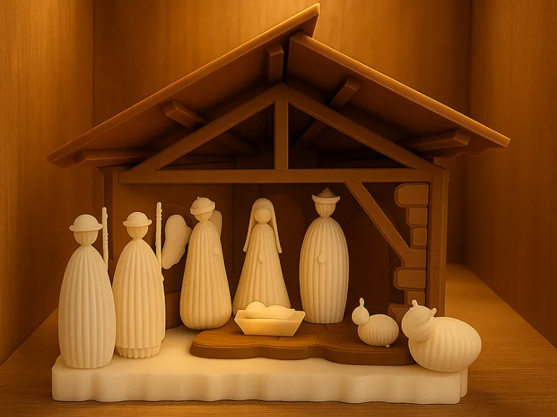 Beautiful Christmas Crib (Christmas Decor)