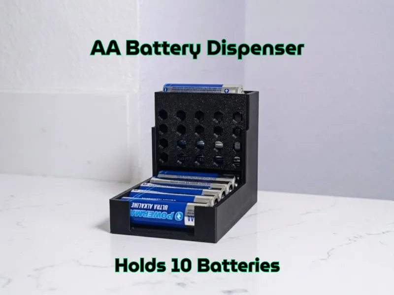 Compact AA Battery Dispenser